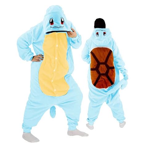 Pokemon Squirtle Onesies Adult Halloween Costume